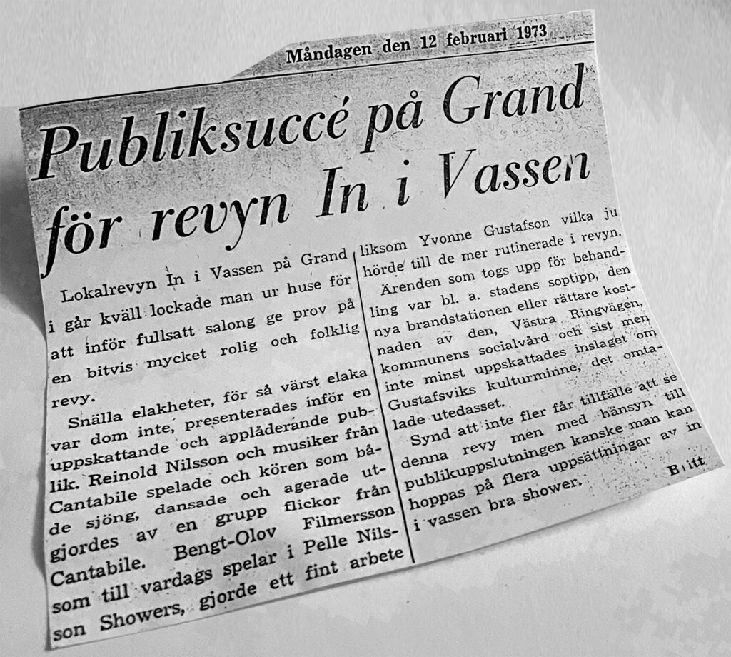 In i Vassen - Teaterföreningen Thespis Nyårsrevy 1972/1973