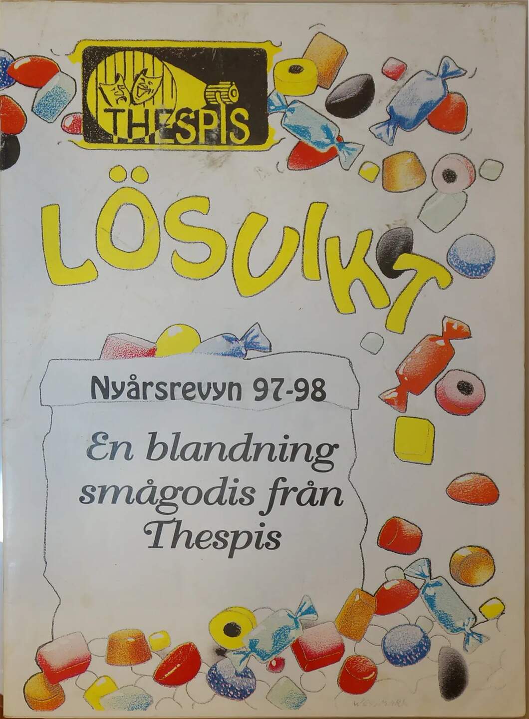 Lösvikt — Programblad Thespis nyårsrevy 1997/1998